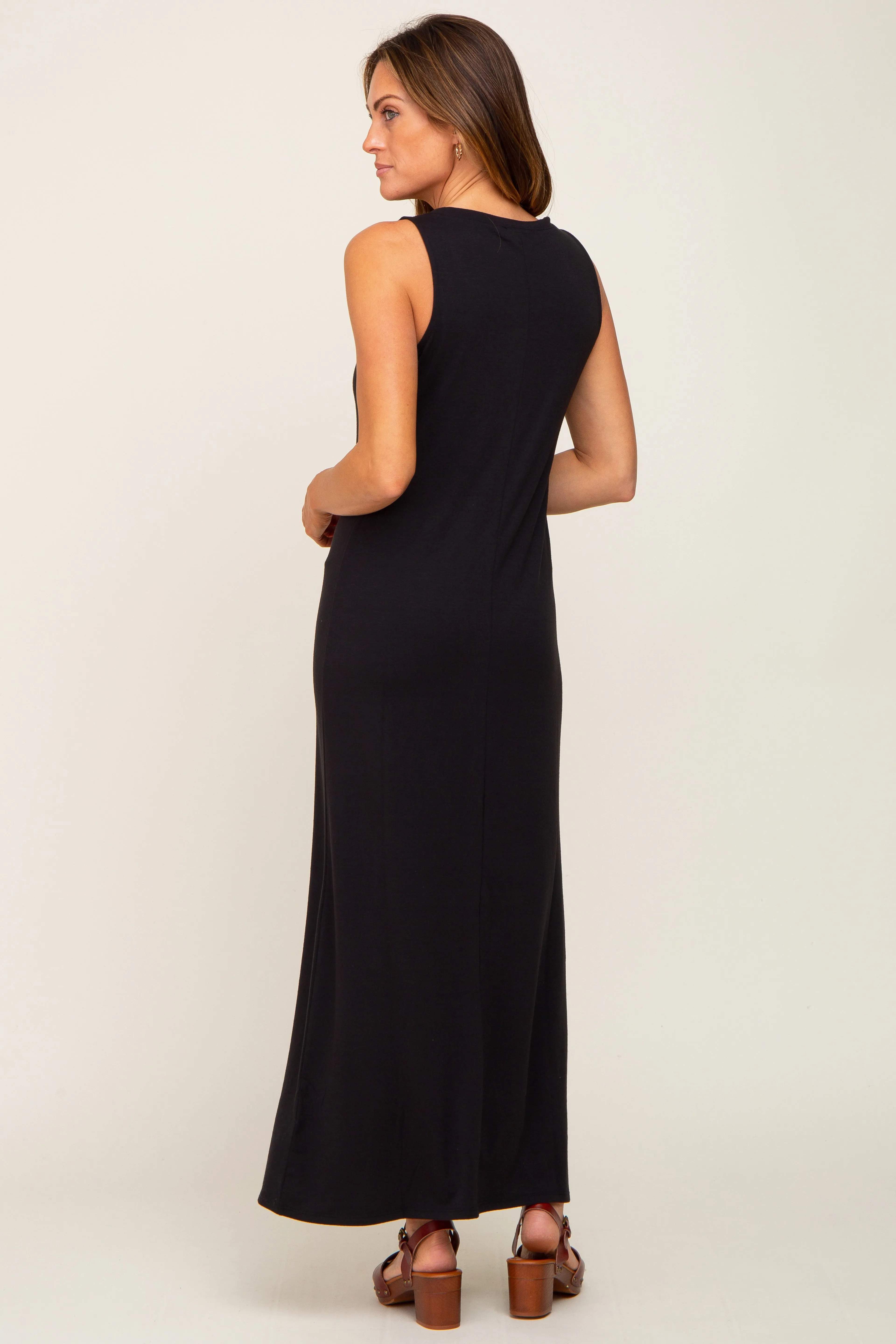 Black Sleeveless Maxi Dress sold by Pinkblush product image thumbnail 3
