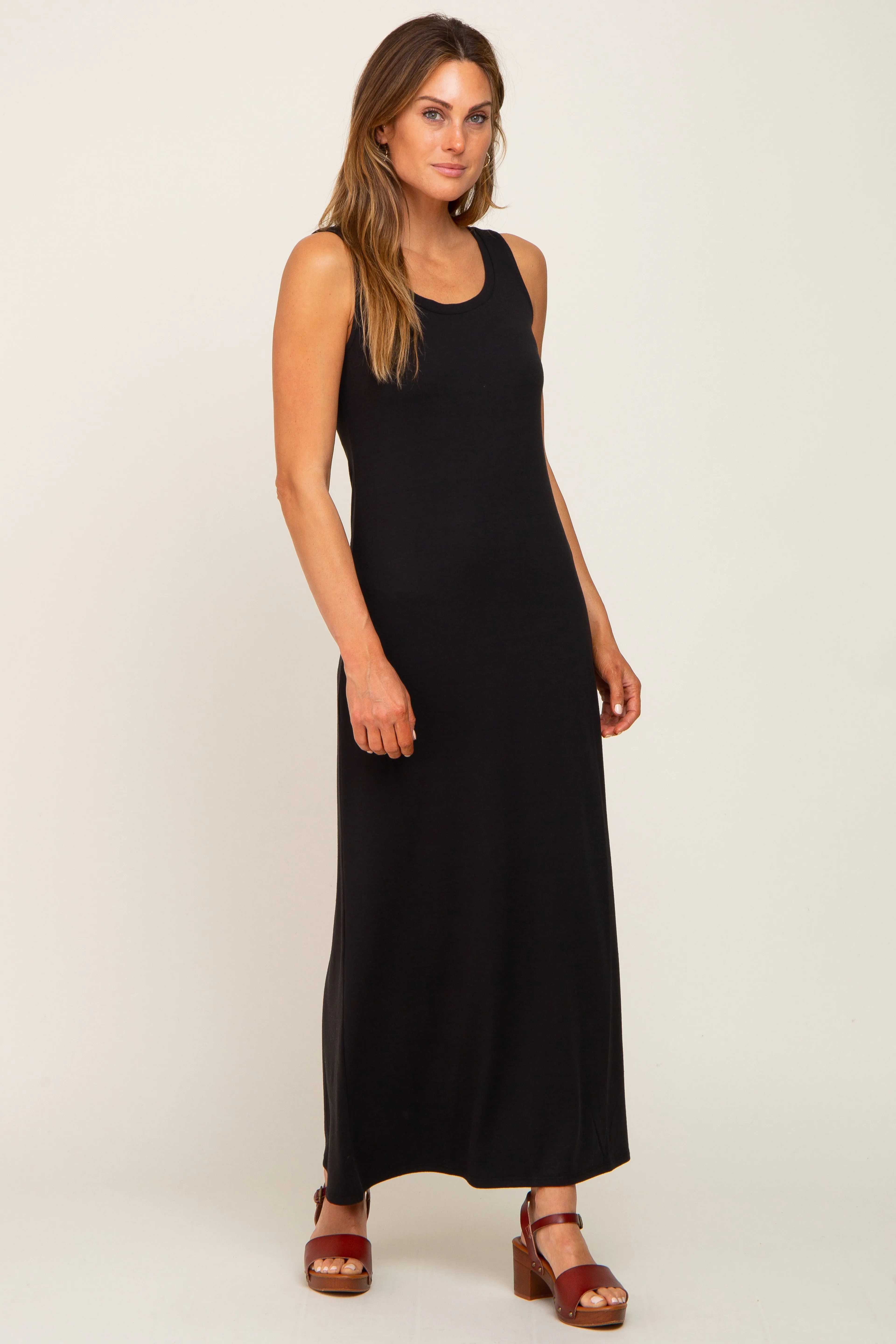 Black Sleeveless Maxi Dress sold by Pinkblush product image thumbnail 4