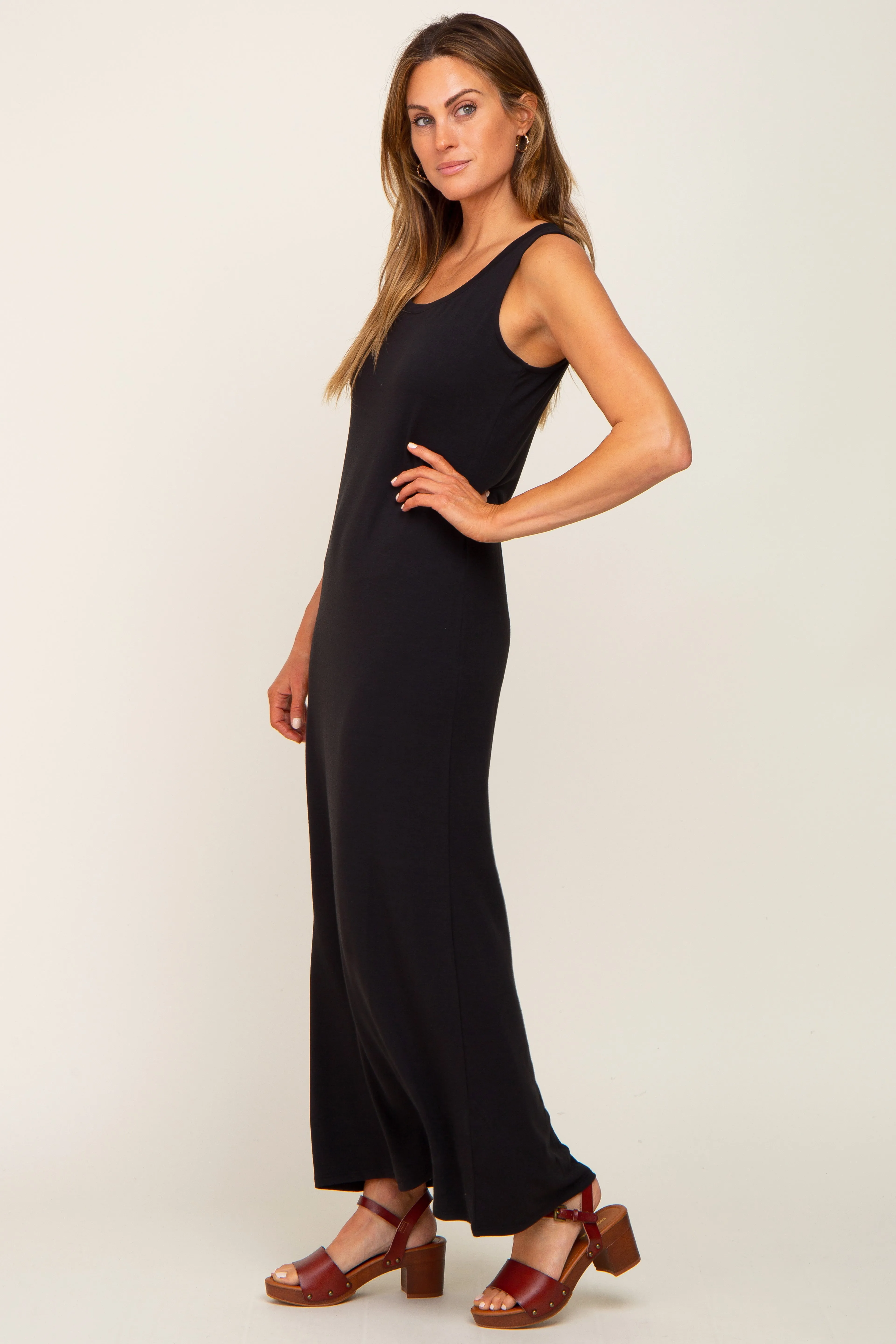 Black Sleeveless Maxi Dress sold by Pinkblush product image thumbnail 2