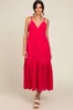 Fuchsia Eyelet Lace Maternity Midi Dress sold by Pinkblush