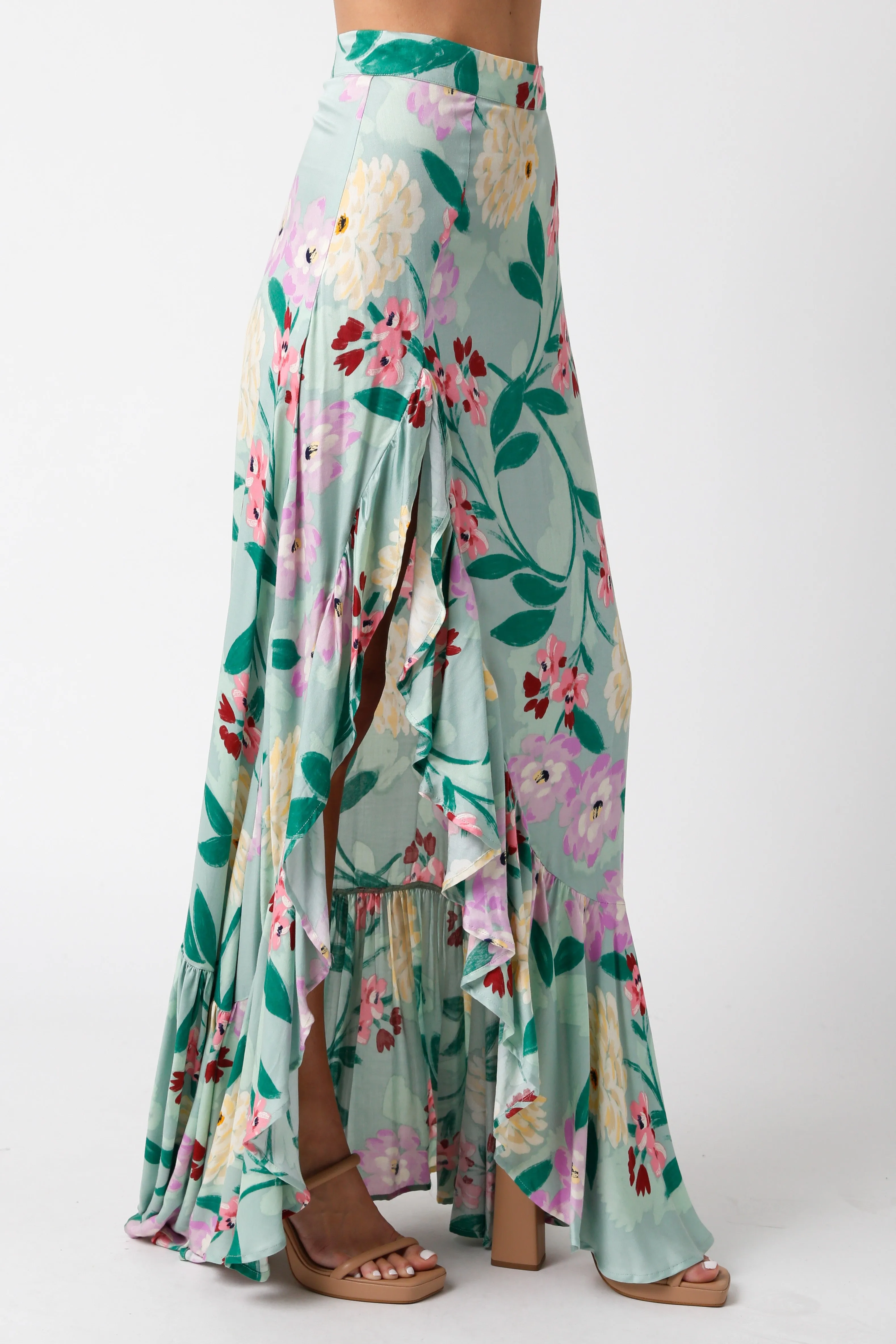 Sage Lilac Maxi Skirt sold by Pinkblush product image thumbnail 3