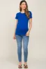 Royal Basic Crew Neck Maternity Tee sold by Pinkblush