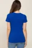 Royal Basic Crew Neck Maternity Tee sold by Pinkblush