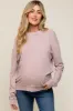 Light Pink Long Sleeve Maternity Top sold by Pinkblush