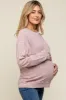 Light Pink Long Sleeve Maternity Top sold by Pinkblush