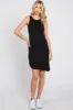 Black Ruched Asymmetrical Hem Dress sold by Pinkblush