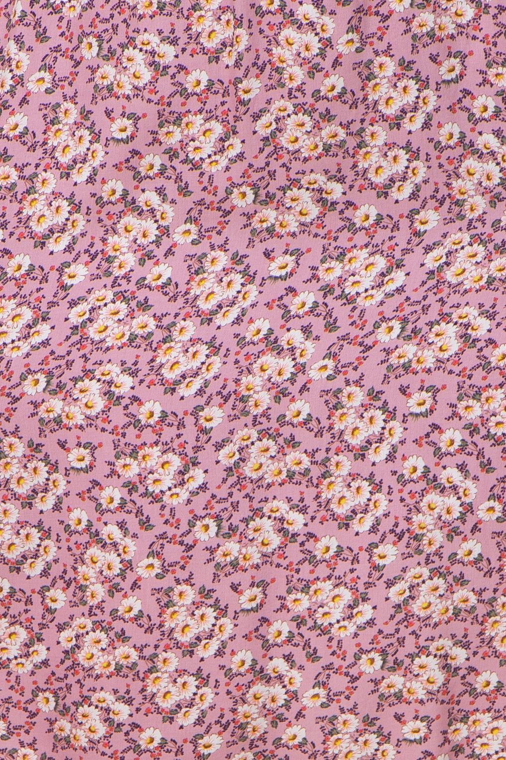 Lavender Floral Smocked Front Tie Plus Dress sold by Pinkblush product image thumbnail 4