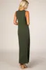 Olive Side Slit Maxi Dress sold by Pinkblush