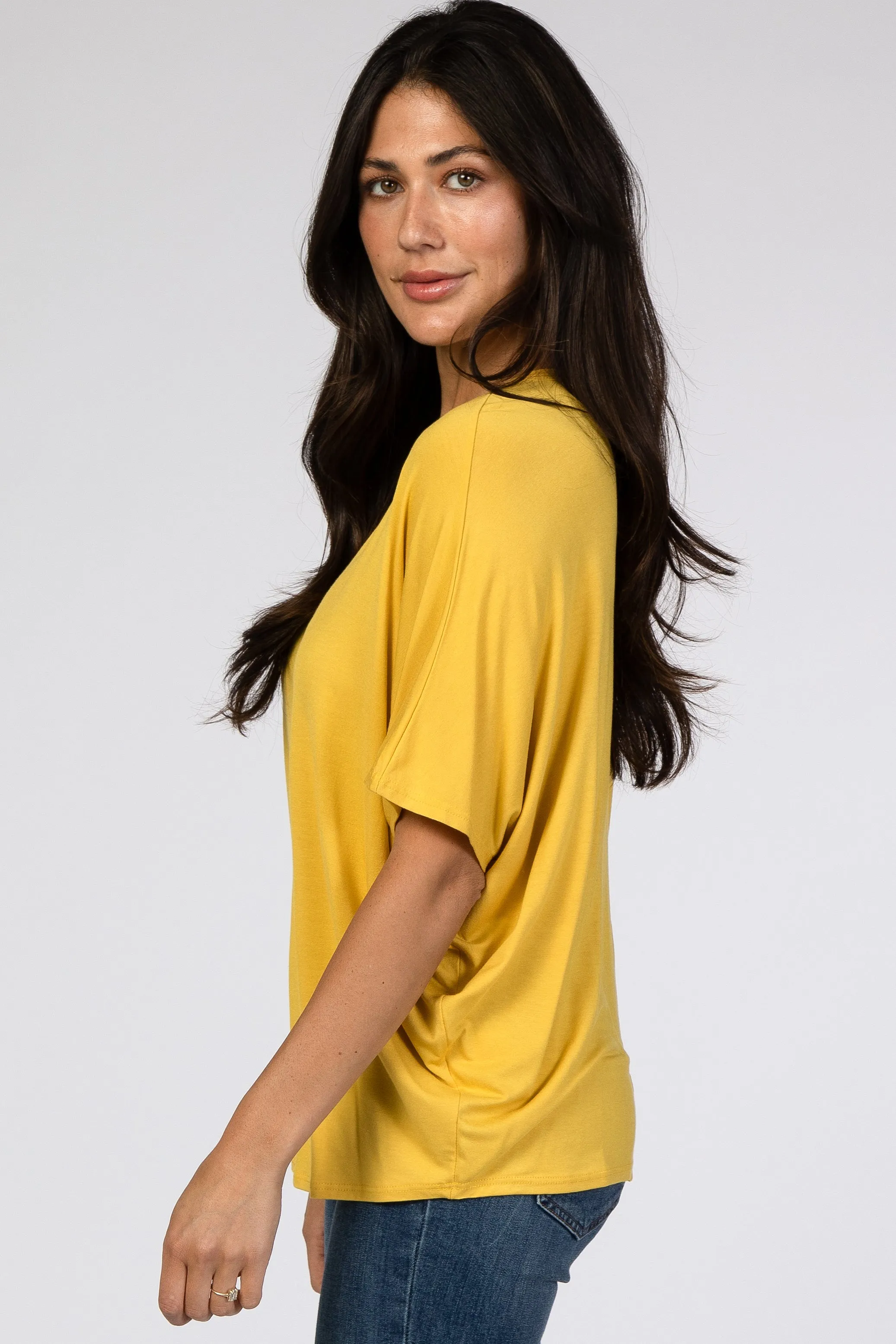 Mustard Button Front Tunic sold by Pinkblush product image thumbnail 2