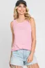 Pink Striped Sleeveless Maternity Top sold by Pinkblush