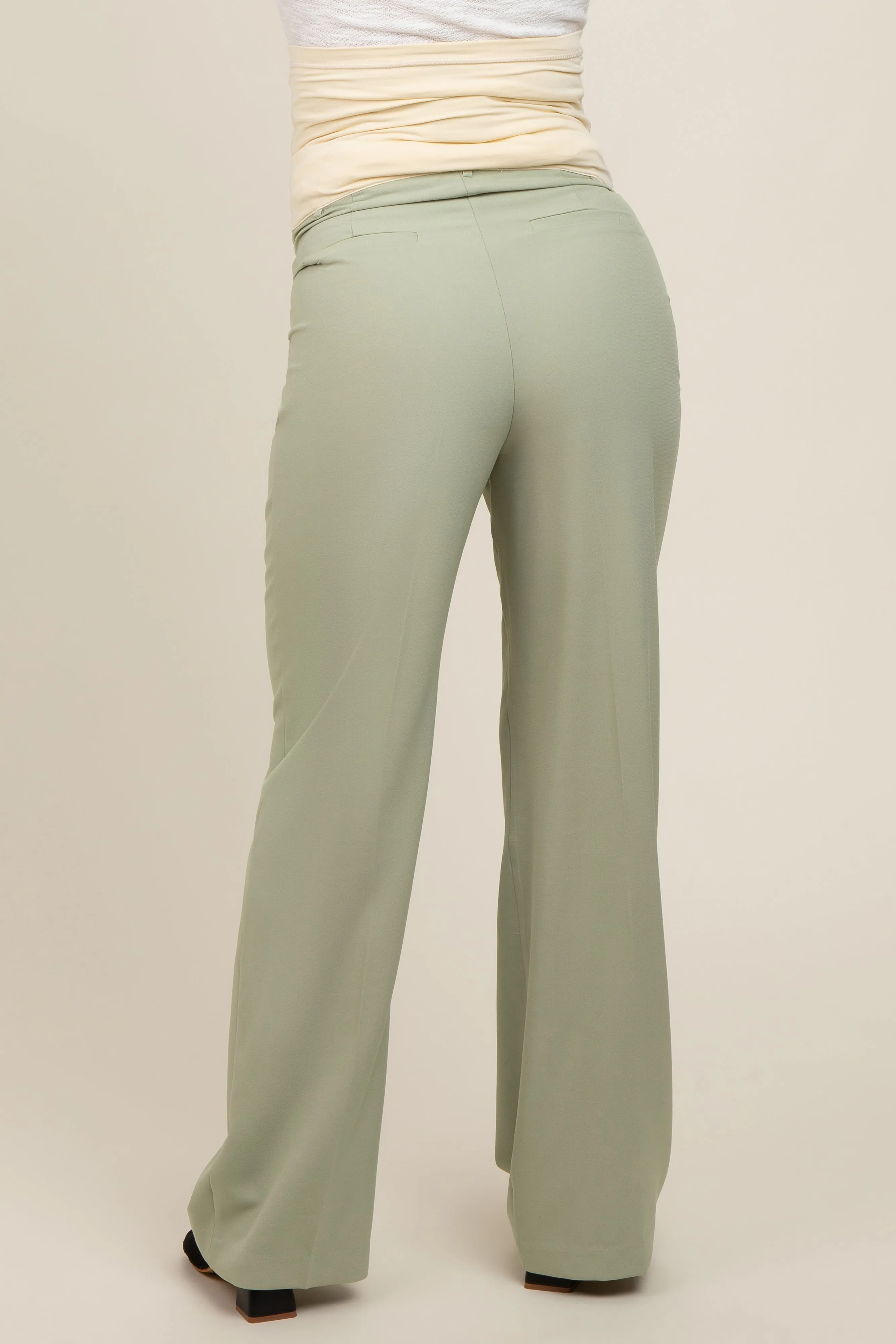 Light Olive Maternity Dress Pants sold by Pinkblush product image thumbnail 5