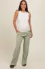 Light Olive Maternity Dress Pants sold by Pinkblush