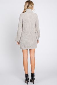 Heather Grey Turtleneck Sweater Mini Dress sold by Pinkblush