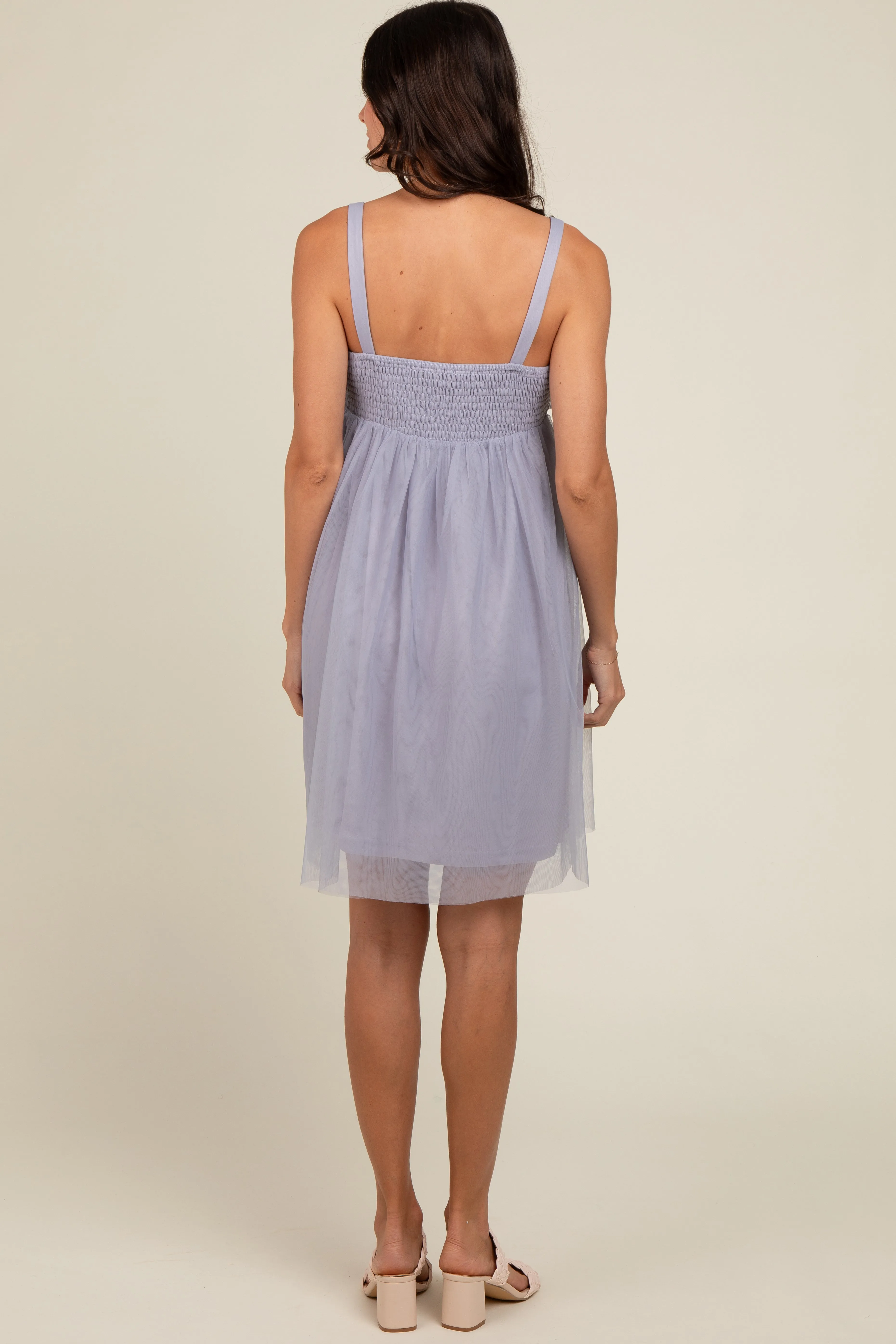 Grey Tulle Skirt Dress sold by Pinkblush product image thumbnail 4