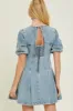 Denim Washed Denim Mini Dress sold by Pinkblush