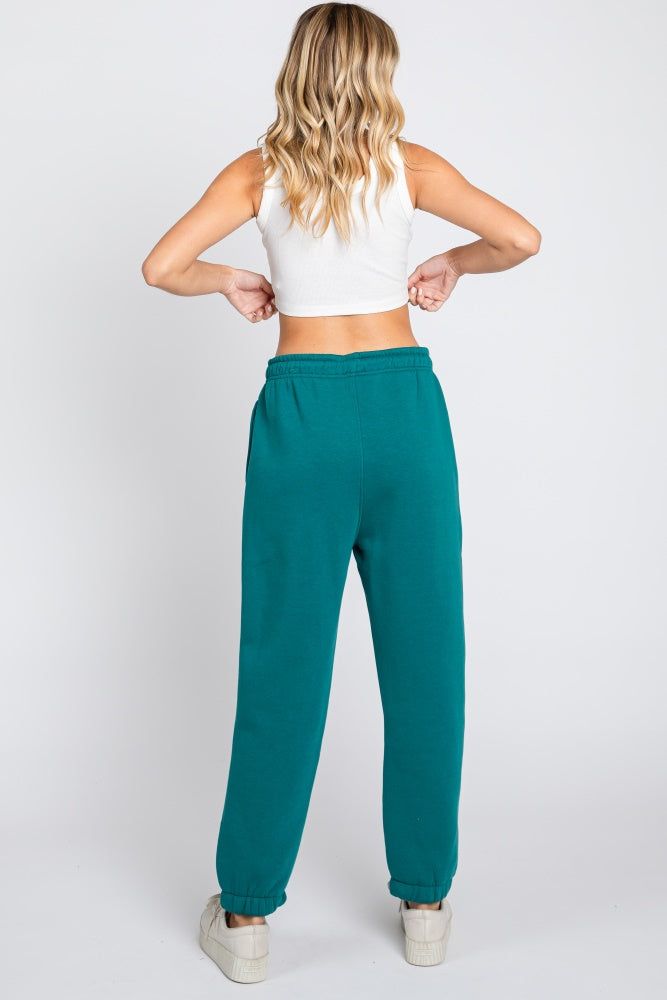 Teal Basic Fleece Sweatpants sold by Pinkblush product image thumbnail 3