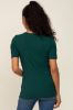 Forest Green Ribbed Wrap Front Nursing Top sold by Pinkblush