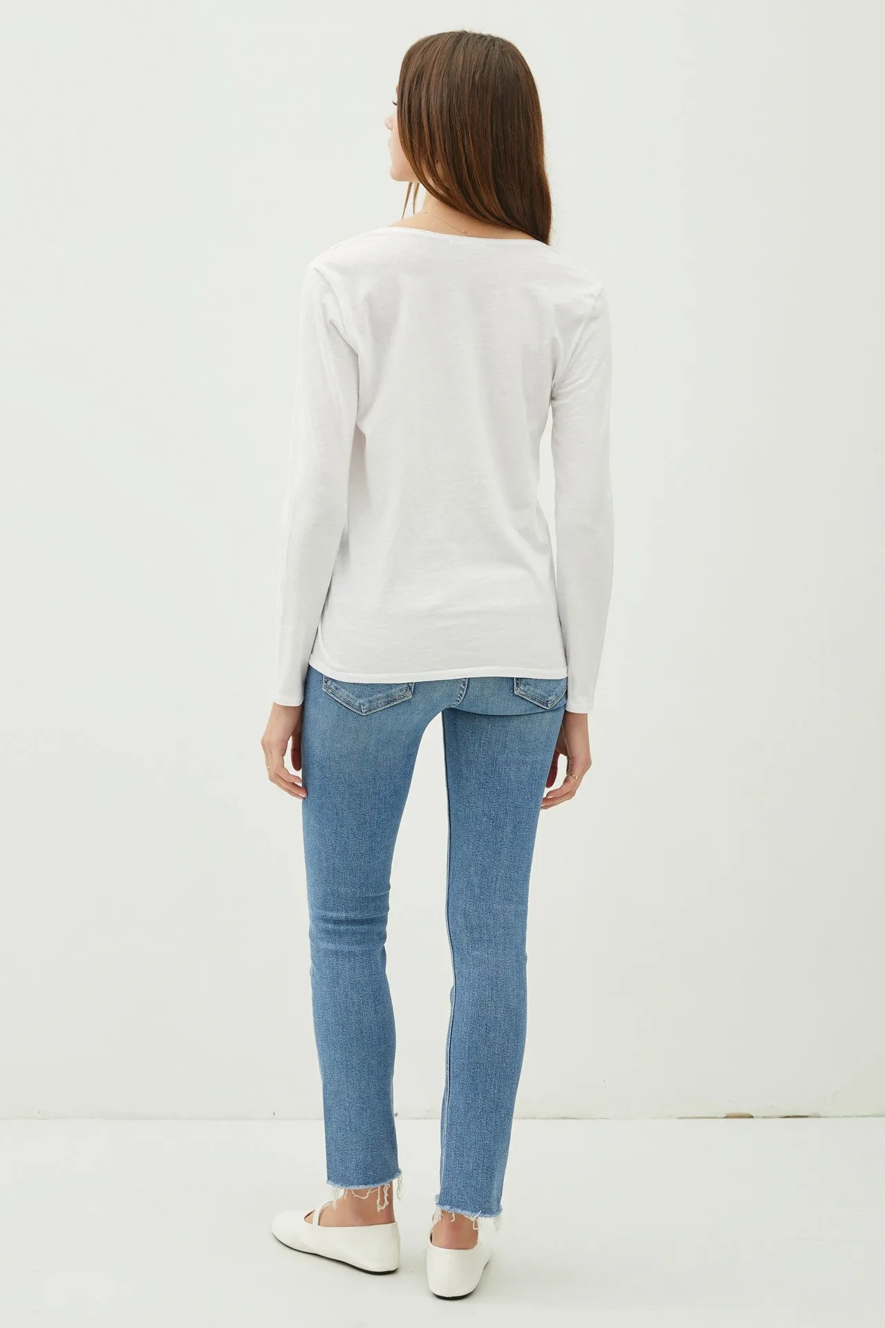 White Long Sleeve Shirt sold by Pinkblush product image thumbnail 4