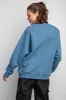 Blue Pullover Terry Crewneck sold by Pinkblush