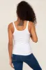 White Ribbed Tank Top sold by Pinkblush