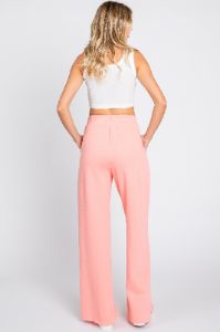 Pink Soft Wide Leg Side Slit Sweatpants sold by Pinkblush