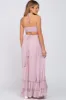 Mauve Halter Neck Cut Out Maternity Maxi Dress sold by Pinkblush