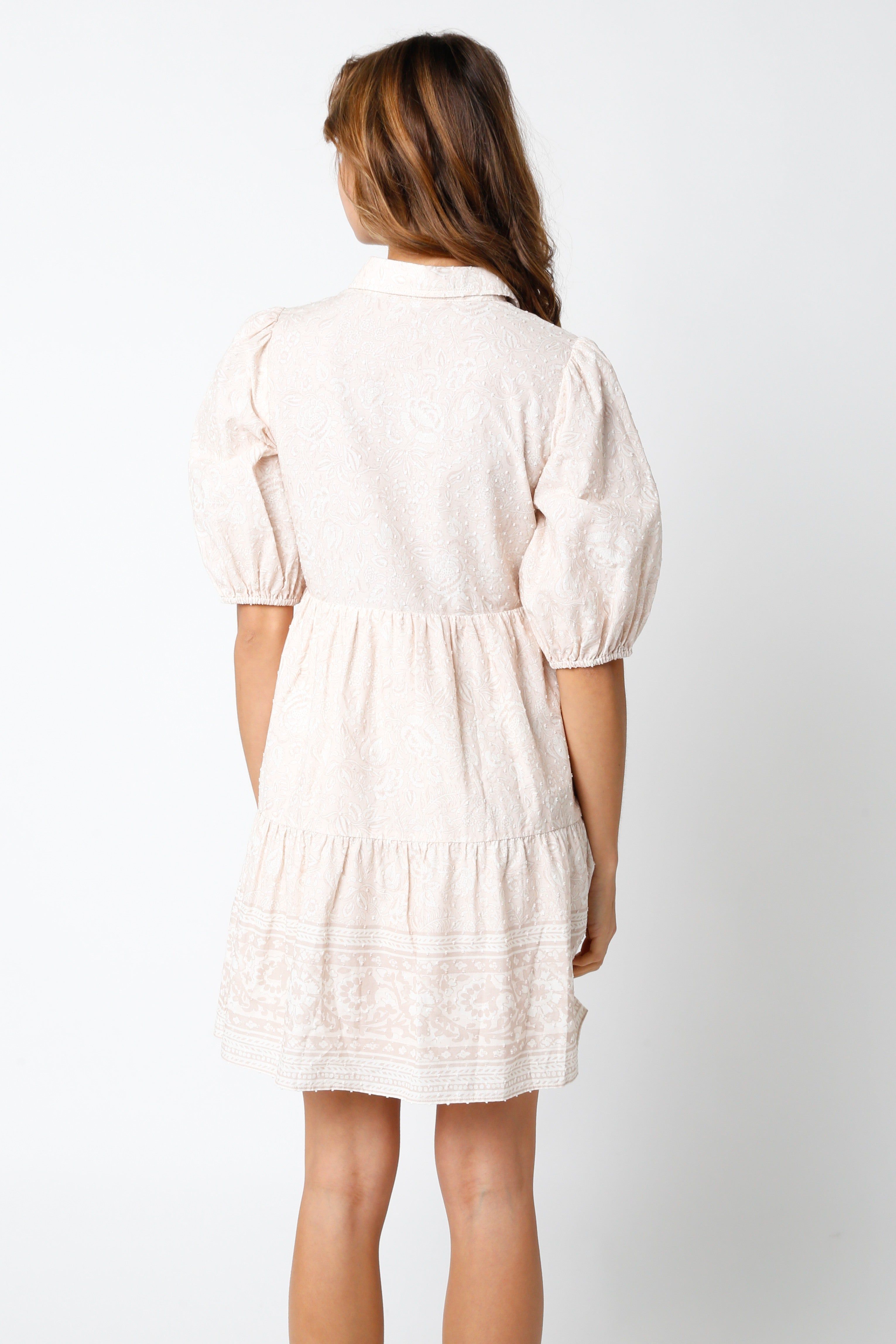 Natural Collared Dress sold by Pinkblush product image thumbnail 3