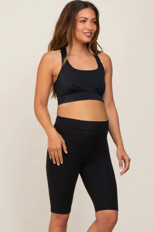 Black Belly Bandit ActiveSupport™ Nursing Sports Bra sold by Pinkblush