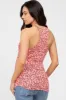 Fuchsia Animal Print Racerback Maternity Tank Top sold by Pinkblush