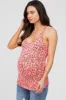 Fuchsia Animal Print Racerback Maternity Tank Top sold by Pinkblush