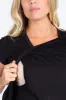PinkBlush Black Layered Wrap Front Maternity Nursing Top sold by Pinkblush