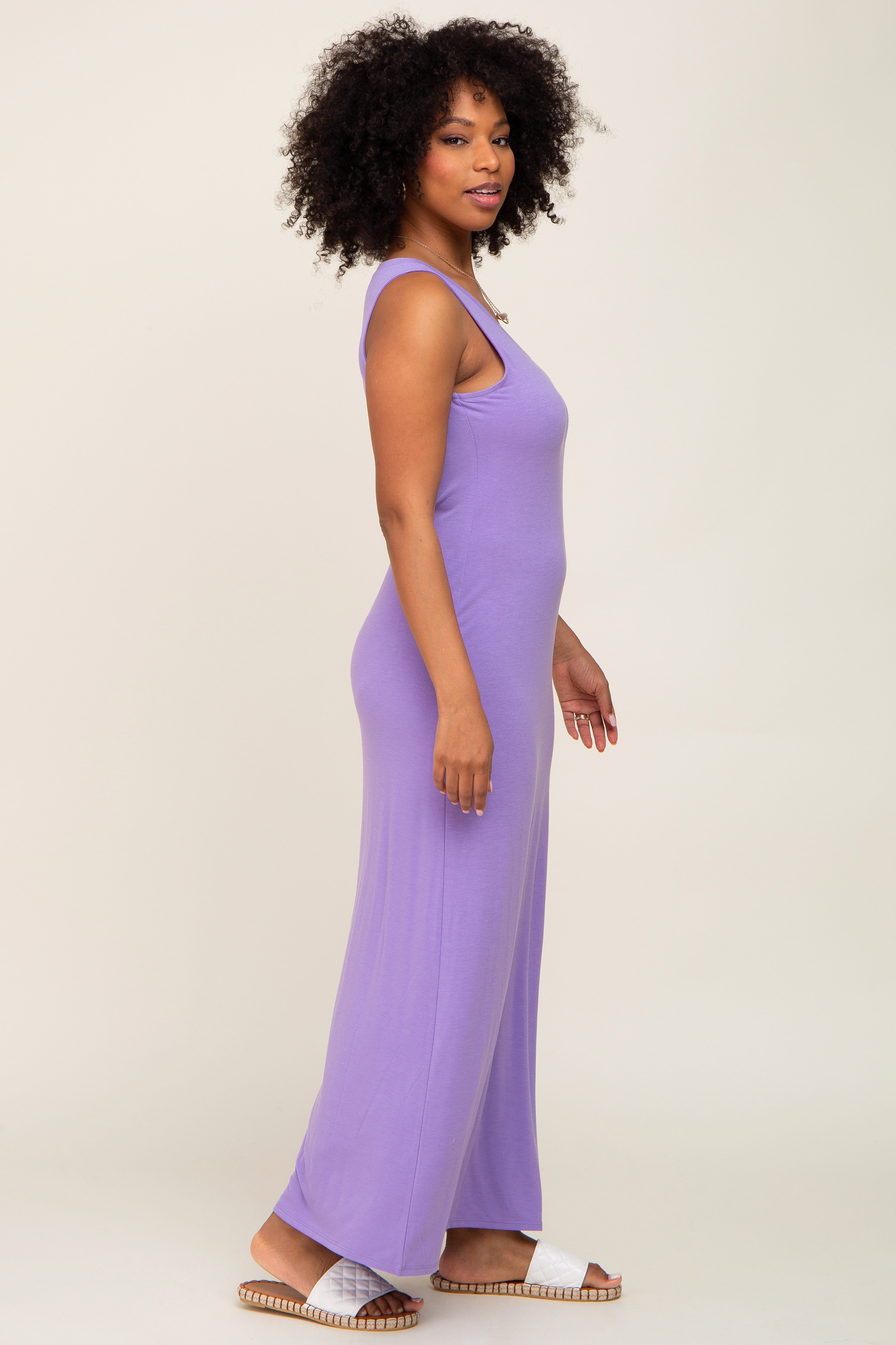 Lavender Sleeveless Maxi Dress sold by Pinkblush product image thumbnail 2
