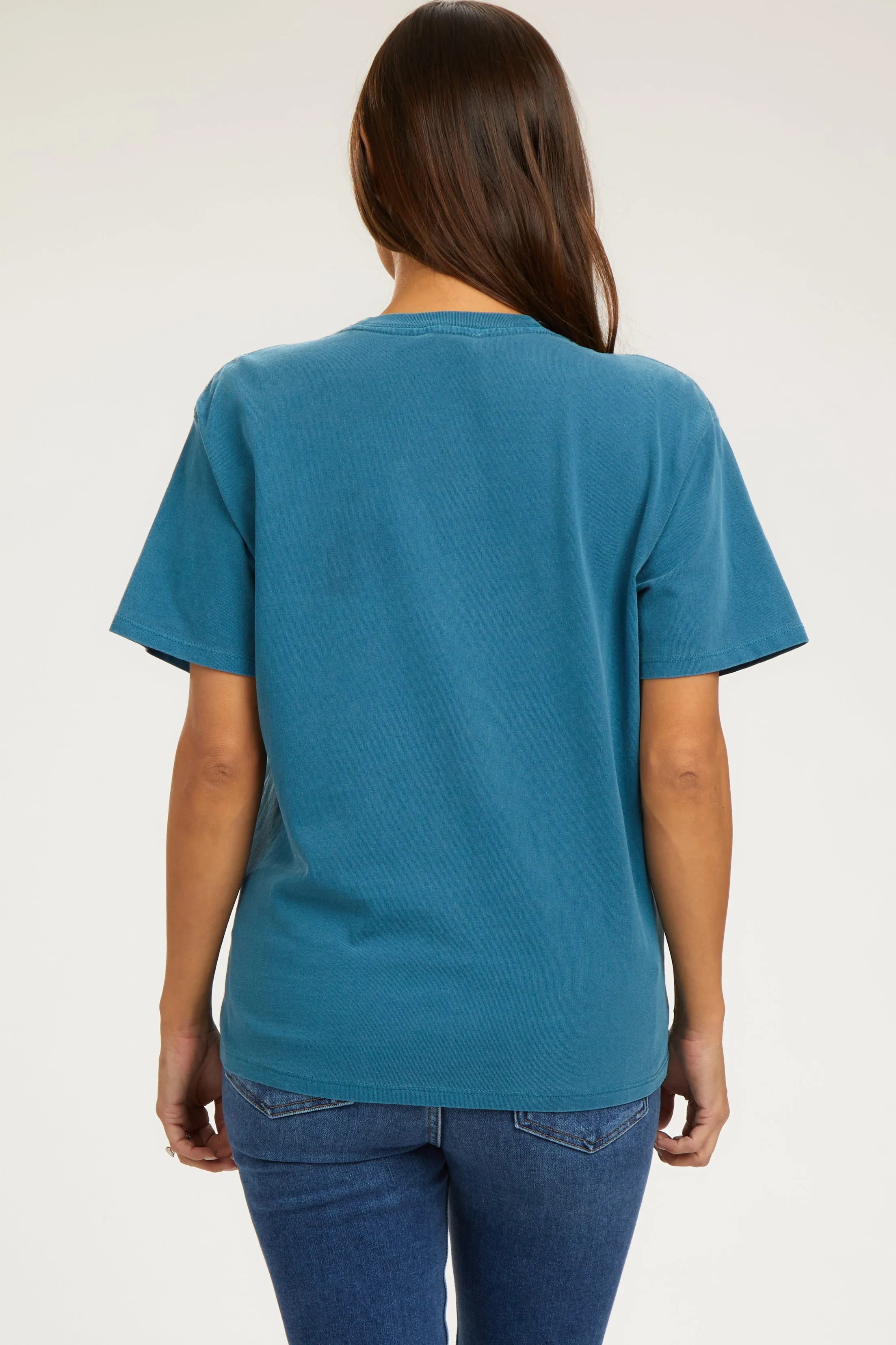 Dark Teal Short Sleeve Maternity Top sold by Pinkblush product image thumbnail 3