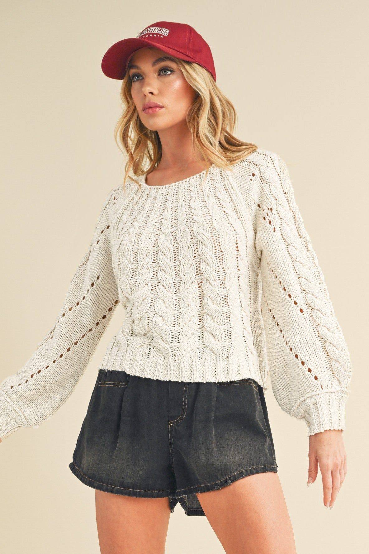 White Knit Sweater sold by Pinkblush product image thumbnail 2