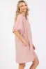 Mauve Monochrome Striped Dress sold by Pinkblush