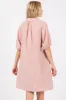 Mauve Monochrome Striped Dress sold by Pinkblush
