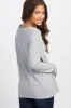 PinkBlush Heather Grey Knit Wrap Tie Maternity/Nursing Top sold by Pinkblush