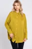 Lime Striped Button Up Top sold by Pinkblush