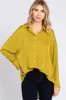 Lime Striped Button Up Top sold by Pinkblush