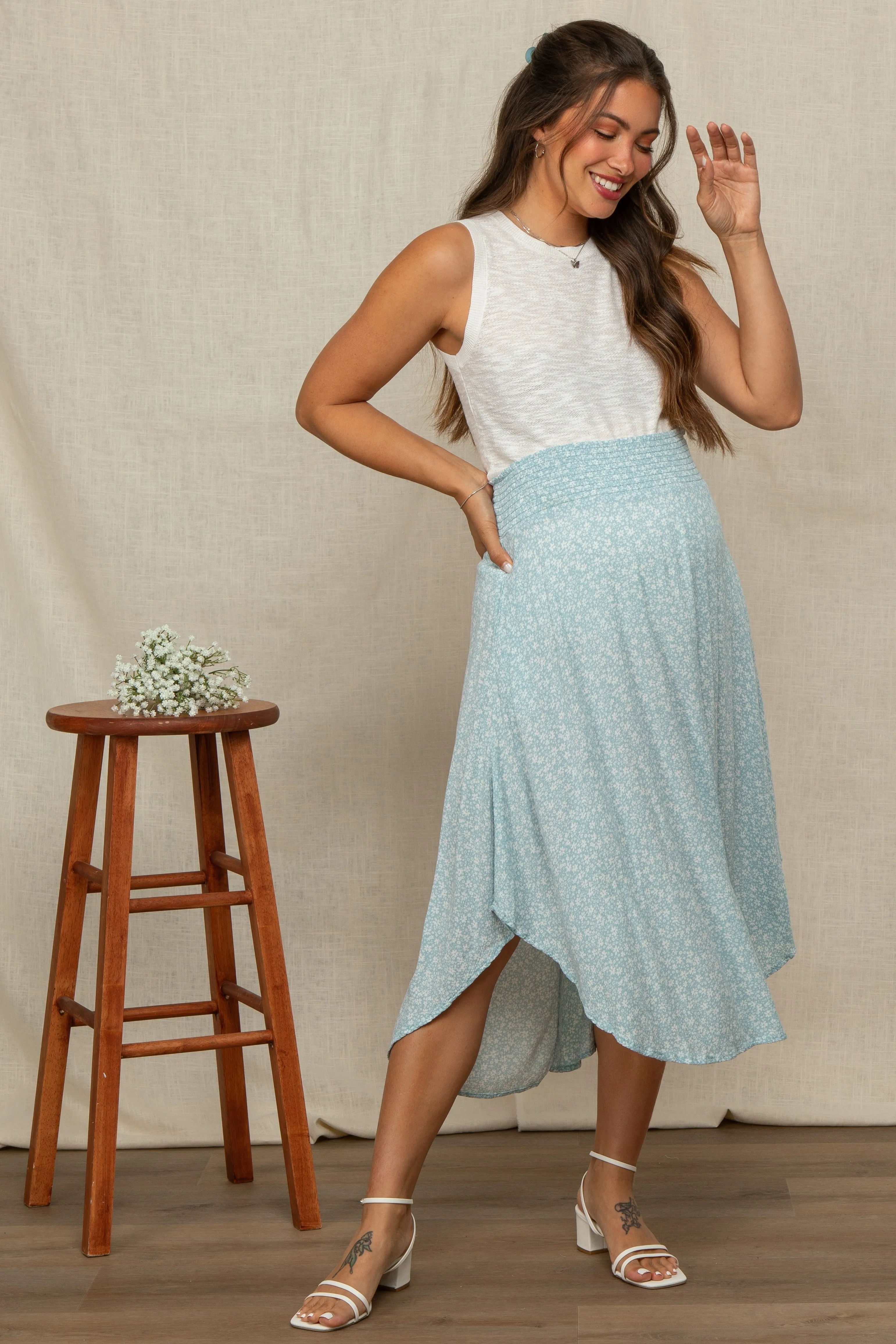 Ivory Knit Sleeveless Maternity Top sold by Pinkblush product image thumbnail 5