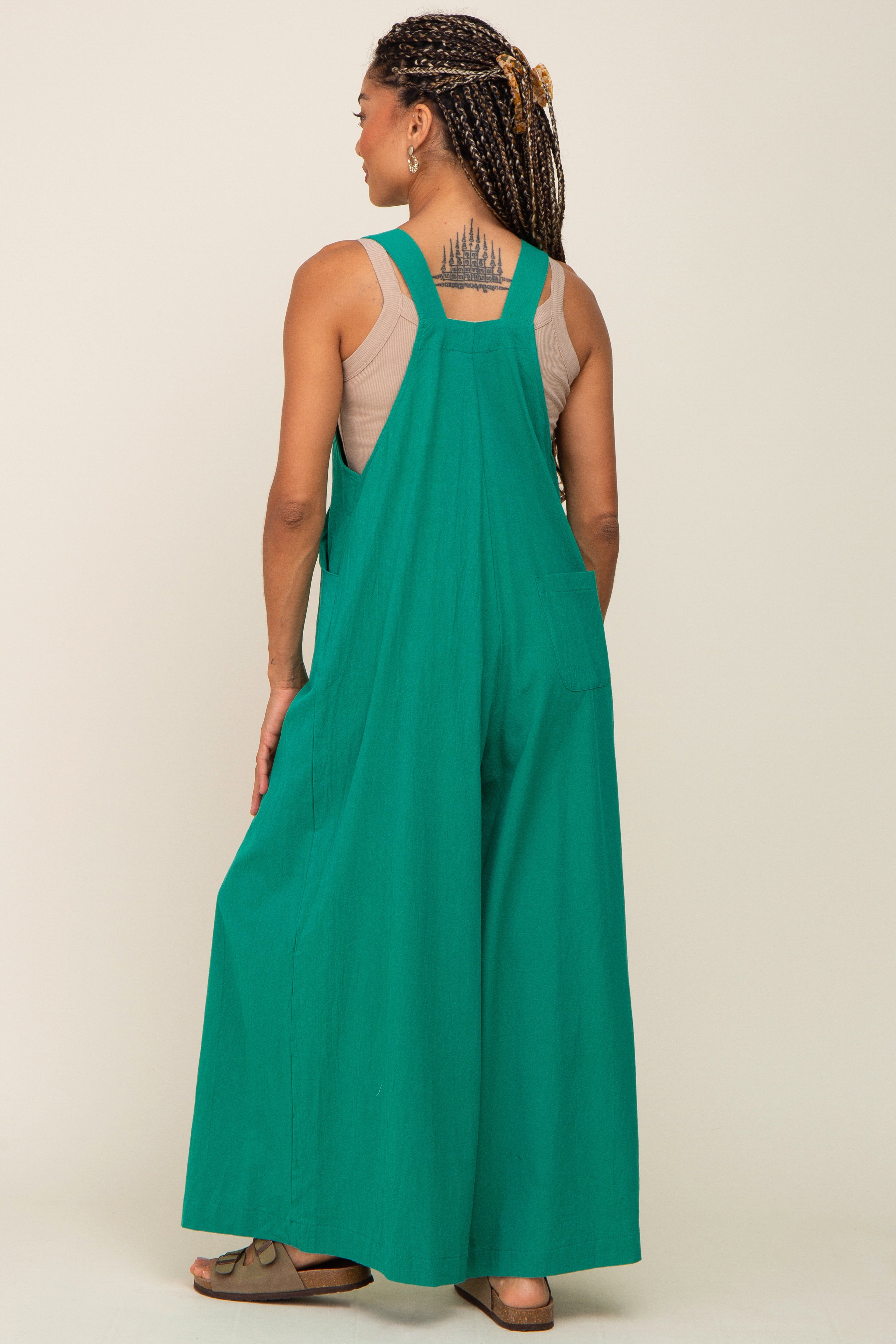 Green Wide Leg Jumpsuit sold by Pinkblush product image thumbnail 3