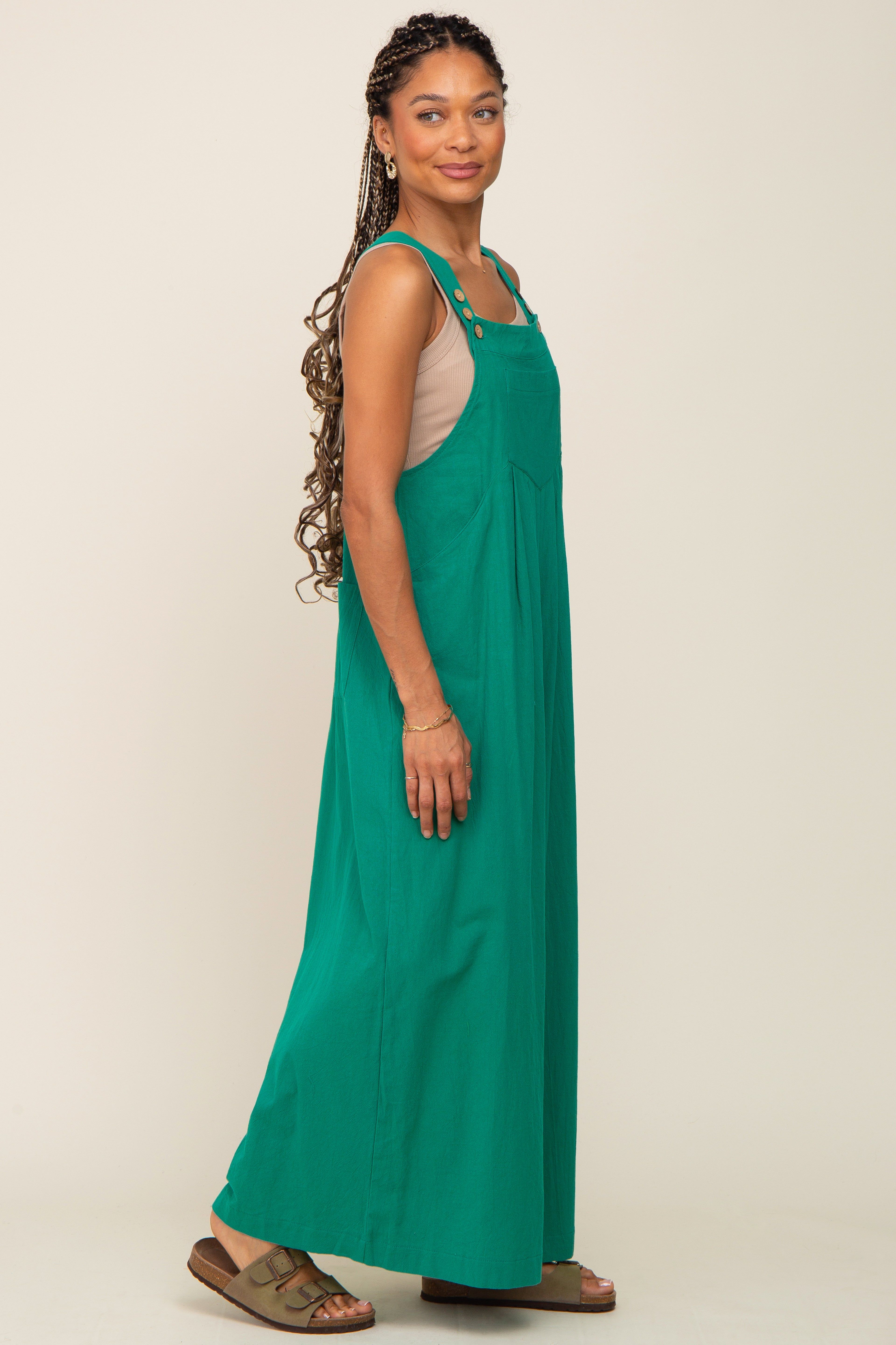 Green Wide Leg Jumpsuit sold by Pinkblush product image thumbnail 2