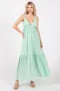 Mint Green Floral Eyelet Shoulder Tie Maternity Dress sold by Pinkblush