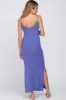 Violet Ribbed Side Slit Maternity Maxi Dress sold by Pinkblush