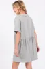Heather Grey Button Down Romper sold by Pinkblush