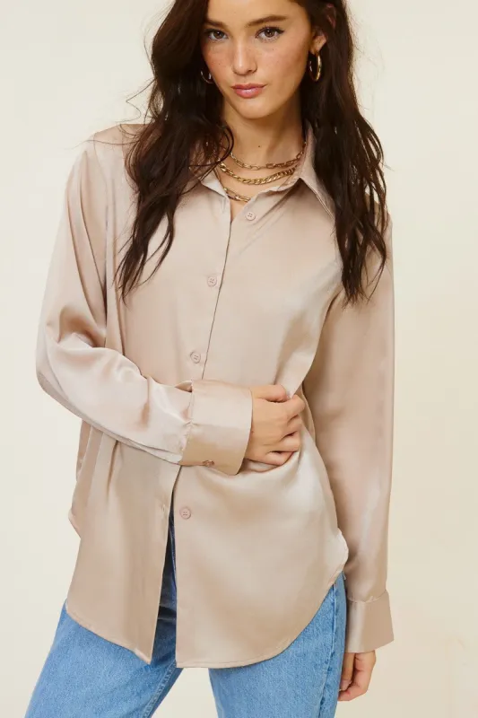 Mauve Silky Top sold by Pinkblush
