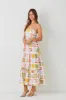 Multi Woven Linen Maxi Dress sold by Pinkblush
