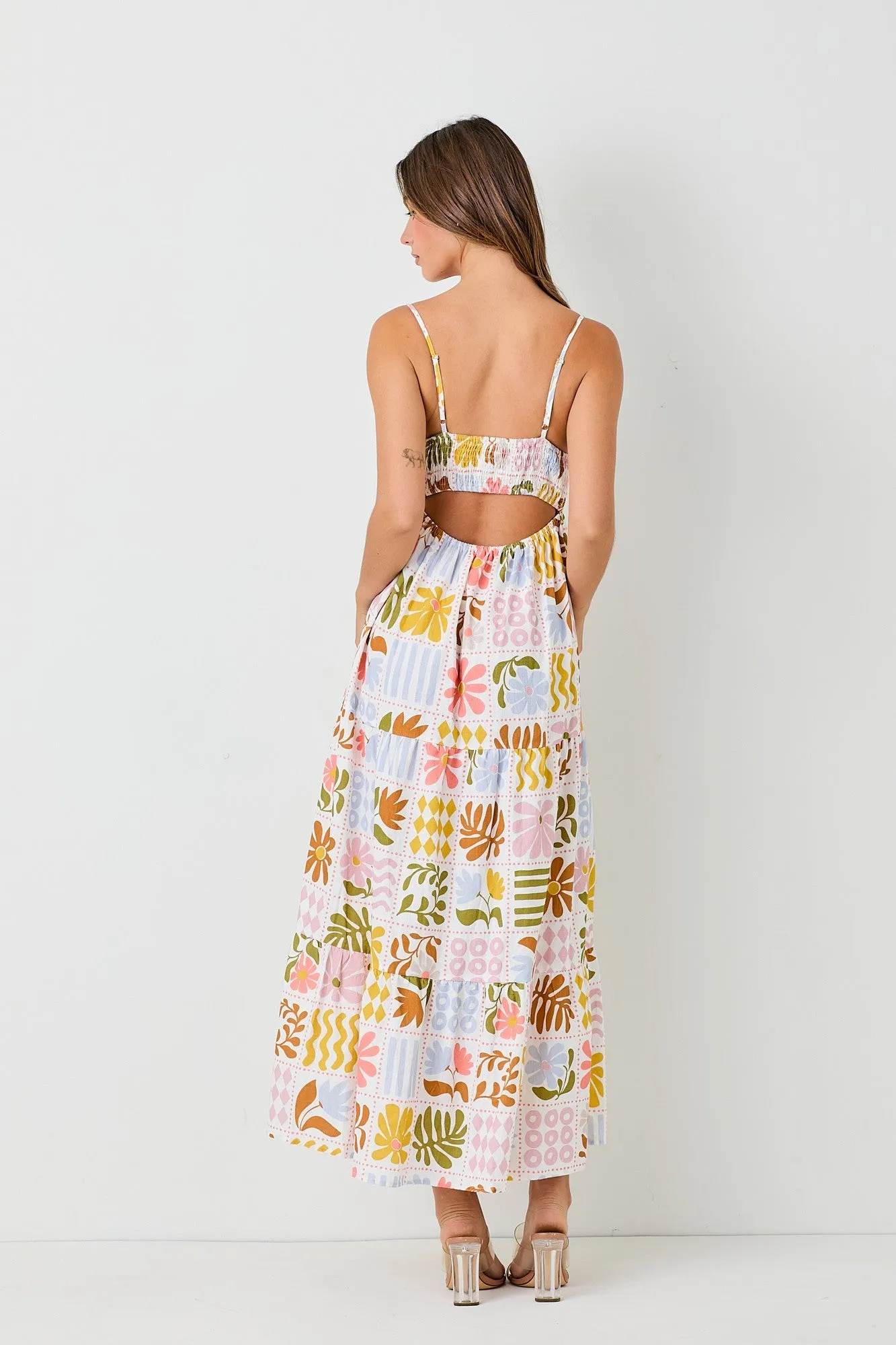 Multi Woven Linen Maxi Dress sold by Pinkblush product image thumbnail 3