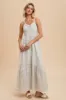 Daffodil Blue Multi Cotton Floral Button Down Maxi sold by Pinkblush