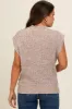 Mocha Multicolor Maternity Sweater Vest sold by Pinkblush